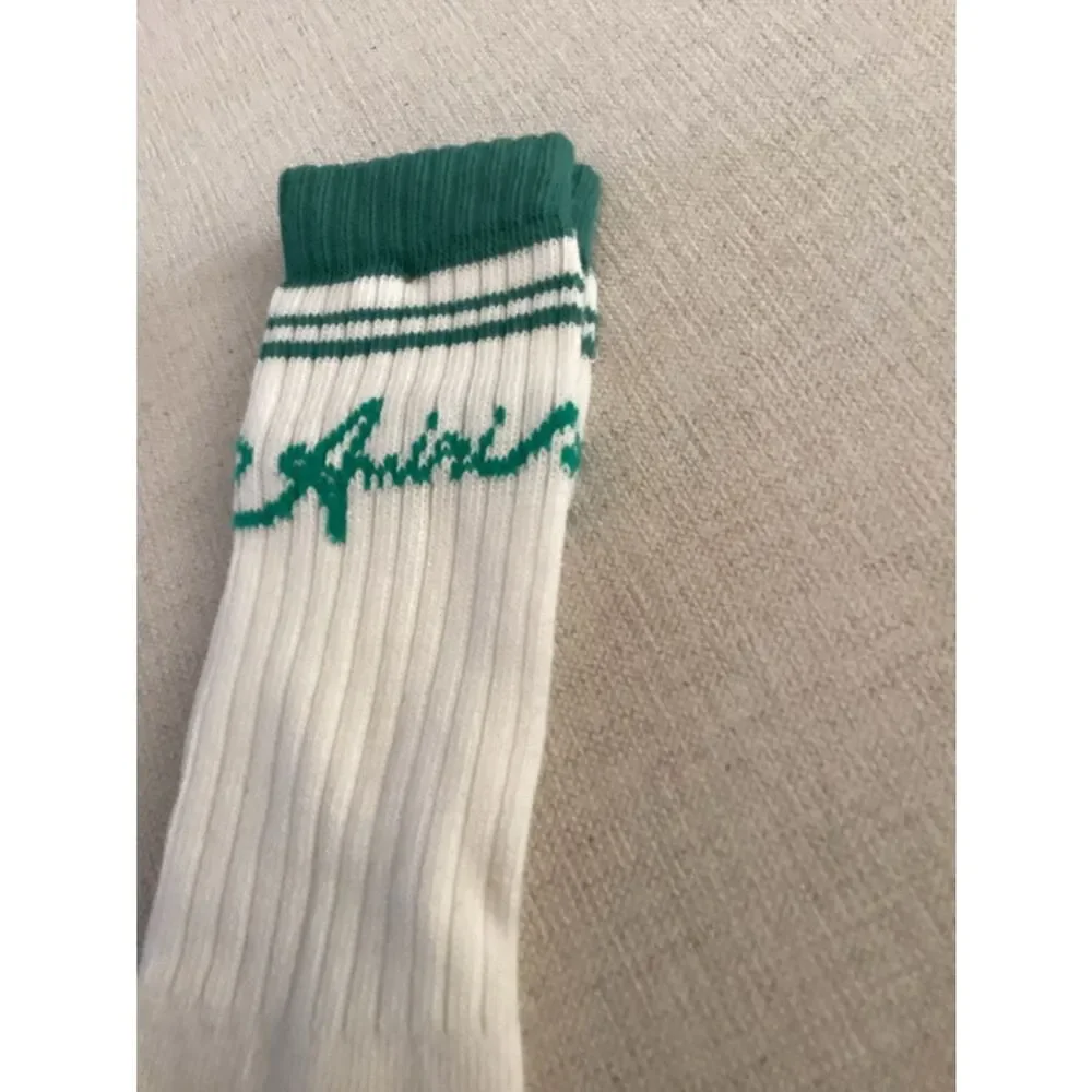 Amiri Wave Socks 'Sea Blue', White, One Size, NWOT Open package